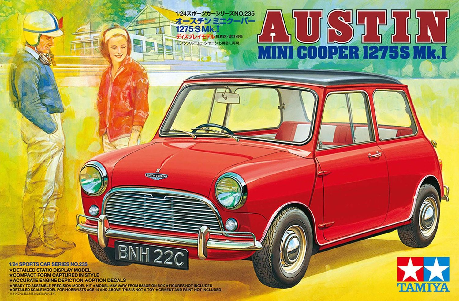 Tamiya 24235 Austin Mini Cooper 1275S Mk.I 1/24 Scale Plastic Model Kit Tamiya 24235 Austin Mini Cooper 1275S Mk.I 1/24 Scale Plastic Model Kit