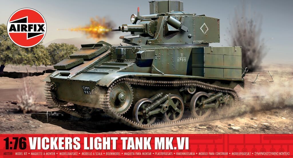 Airfix A02330 Vickers Light Tank Mk.VI 1/76 Scale Plastic Model Kit Airfix A02330 Vickers Light Tank Mk.VI 1/76 Scale Plastic Model Kit