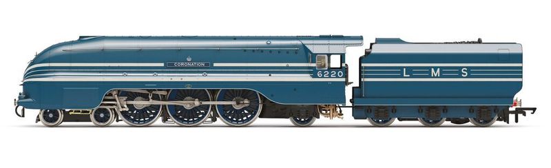 Hornby R30556 LMS - Streamlined 6220 'Coronation' with figure - Limited Edition Era 3