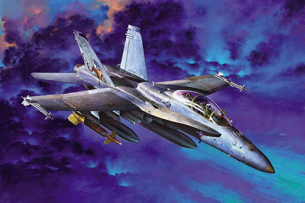Academy 12103 US Marines F/A-18D Hornet Academy 12103 US Marines F/A-18D Hornet "Night Attack" Multi‑Role Combat Aircraft 1/32 Scale Plastic Model Kit