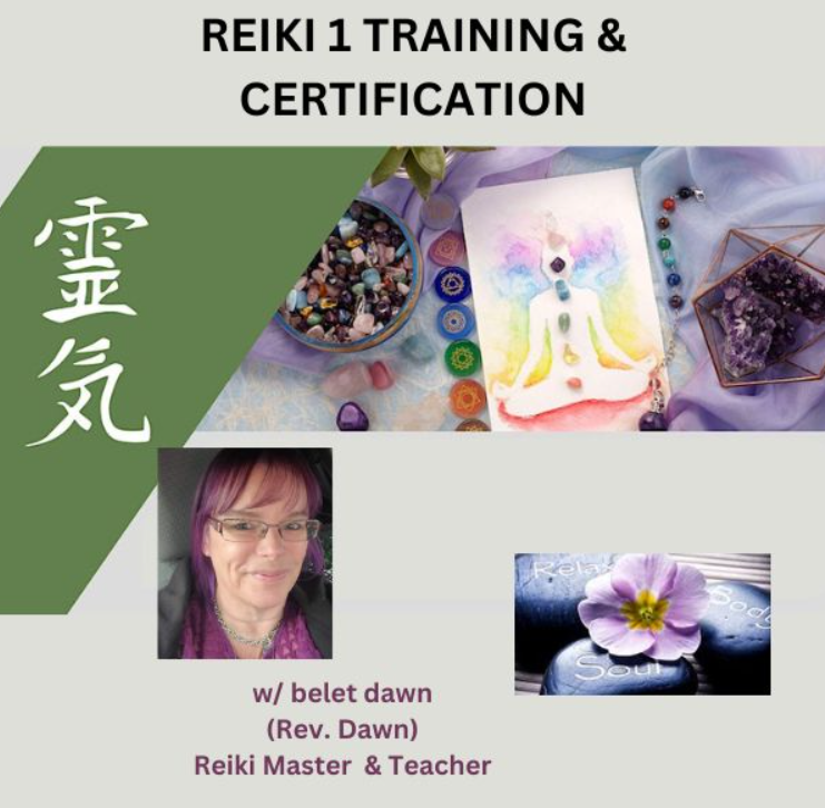 Reiki 1 - Class Only  (No attunement or certification)