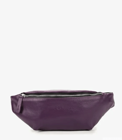 сумка поясная фиолетовая