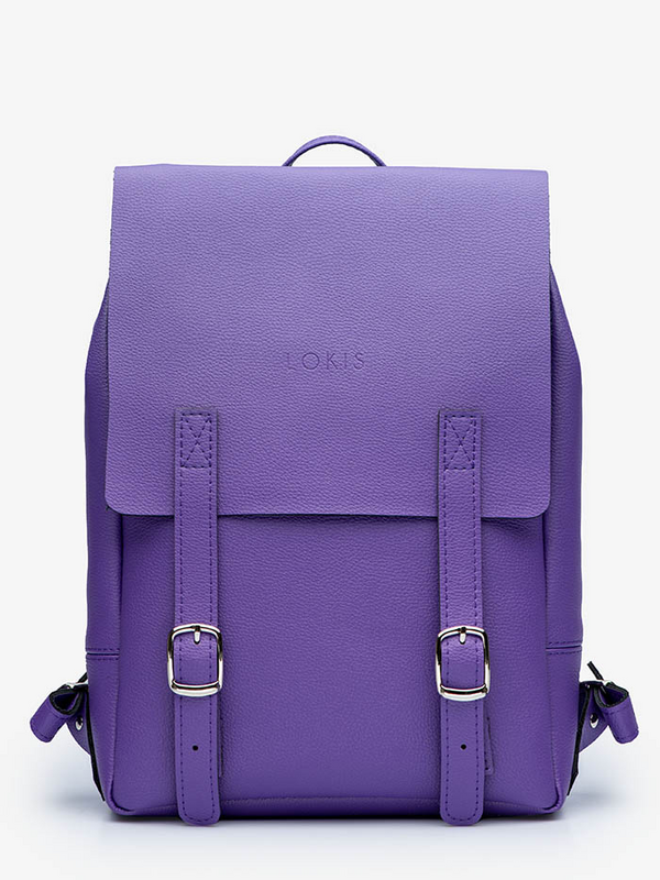 Фиолетовый рюкзак из экокожи