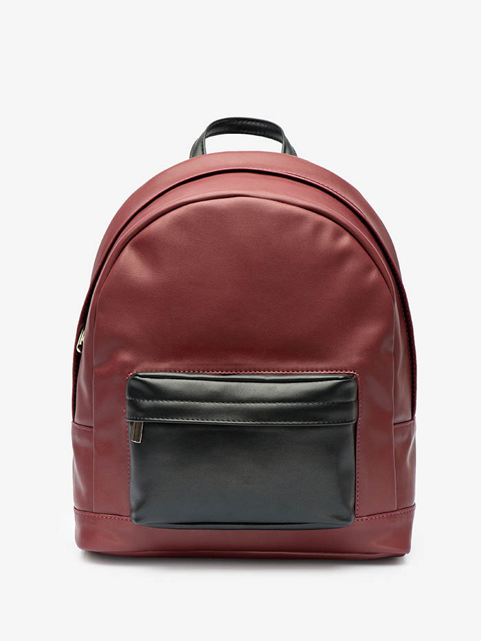 Черно-бордовый рюкзак