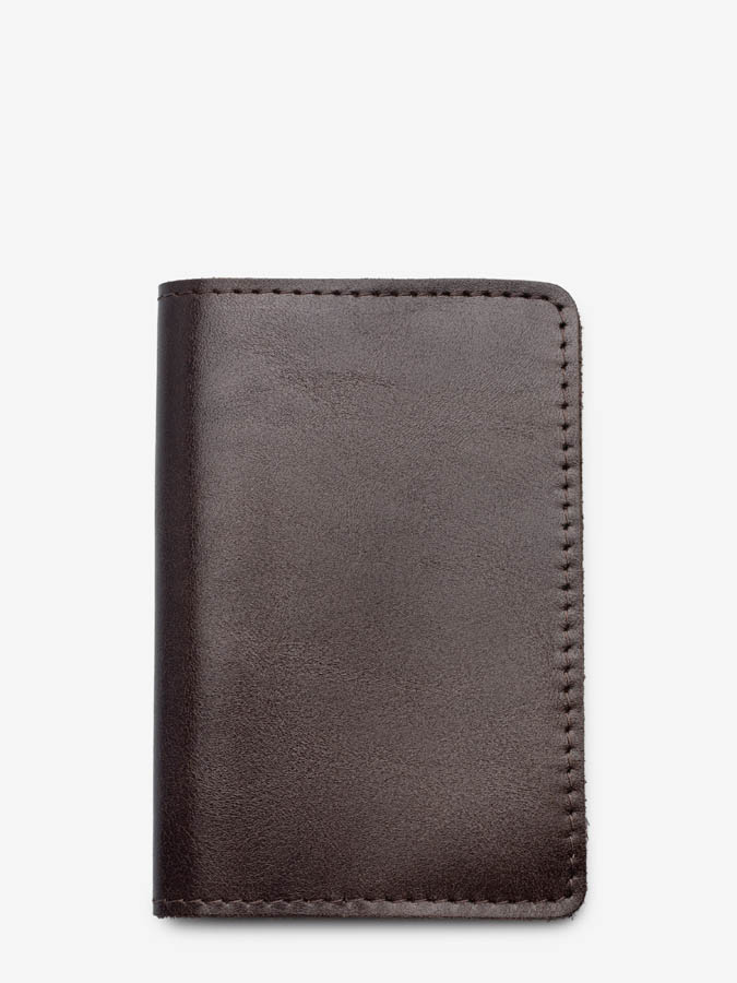 Обложка для паспорта темно-коричневая