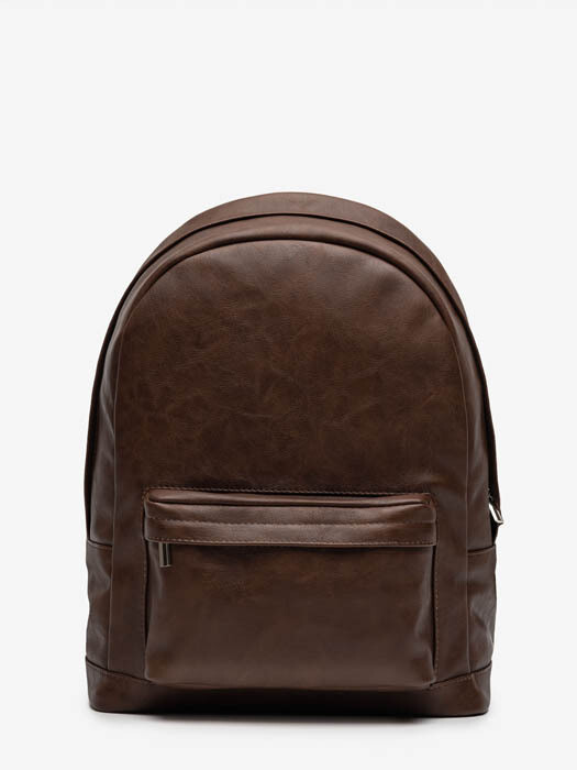 рюкзак закругленный коричневый L эко