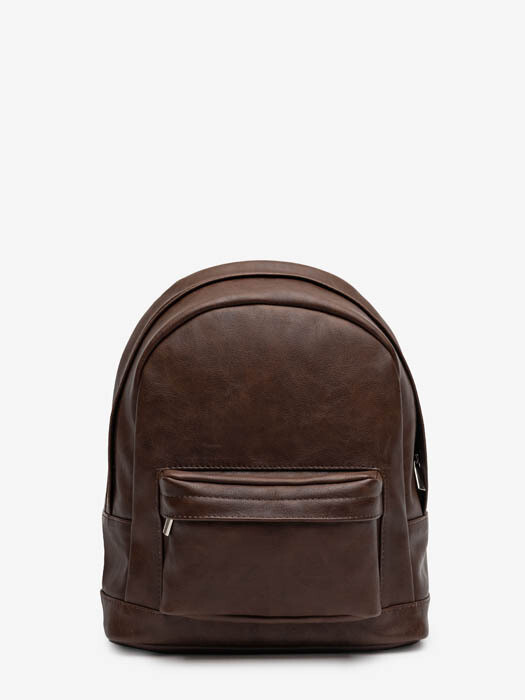 рюкзак закругленный коричневый M эко