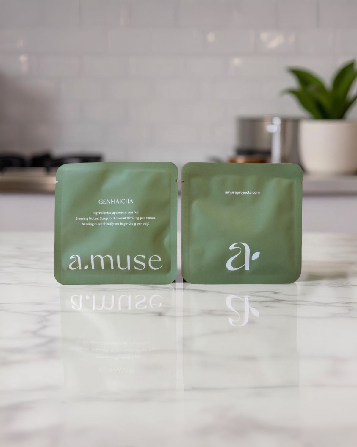 Genmaicha 80 Tea Bag Sachets (Individually Wrapped)