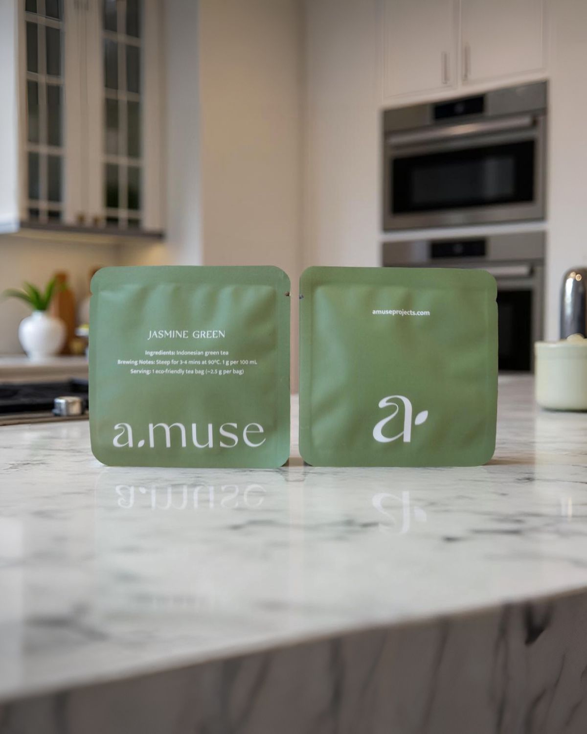 Organic Jasmine Green Tea 80 Tea Bag Sachets (Individually Wrapped)