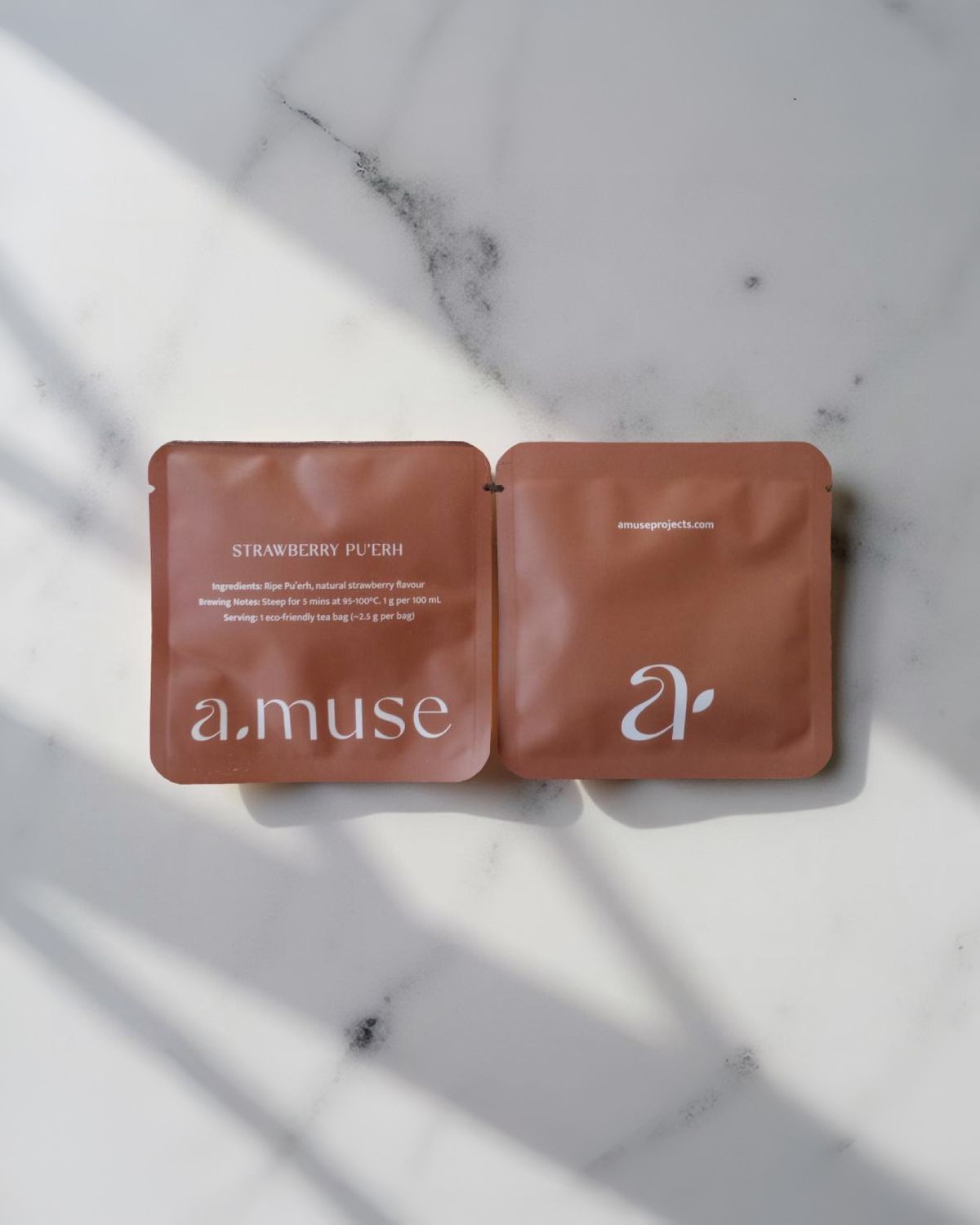 Strawberry Pu'erh Tea 80 Tea Bag Sachets (Individually Wrapped)