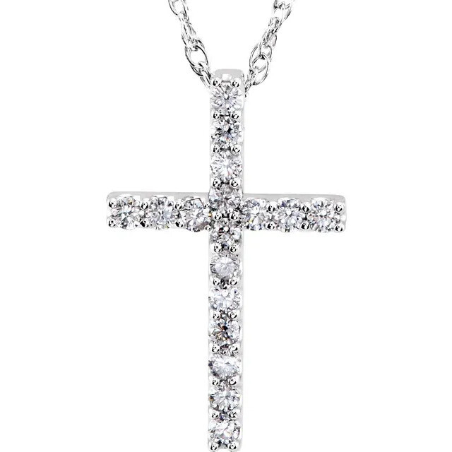 Diamond Petite Cross 18 Diamond Petite Cross 18" Necklace