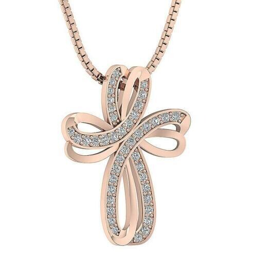 14k .50 CTW Diamond Cross Pendant 14k .50 CTW Diamond Cross Pendant
