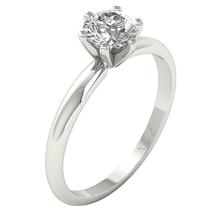 0.80 CT  Solitaire Engagement Ring
