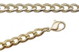 5 mm Gold Plated 8" Curb Chain Bracelet