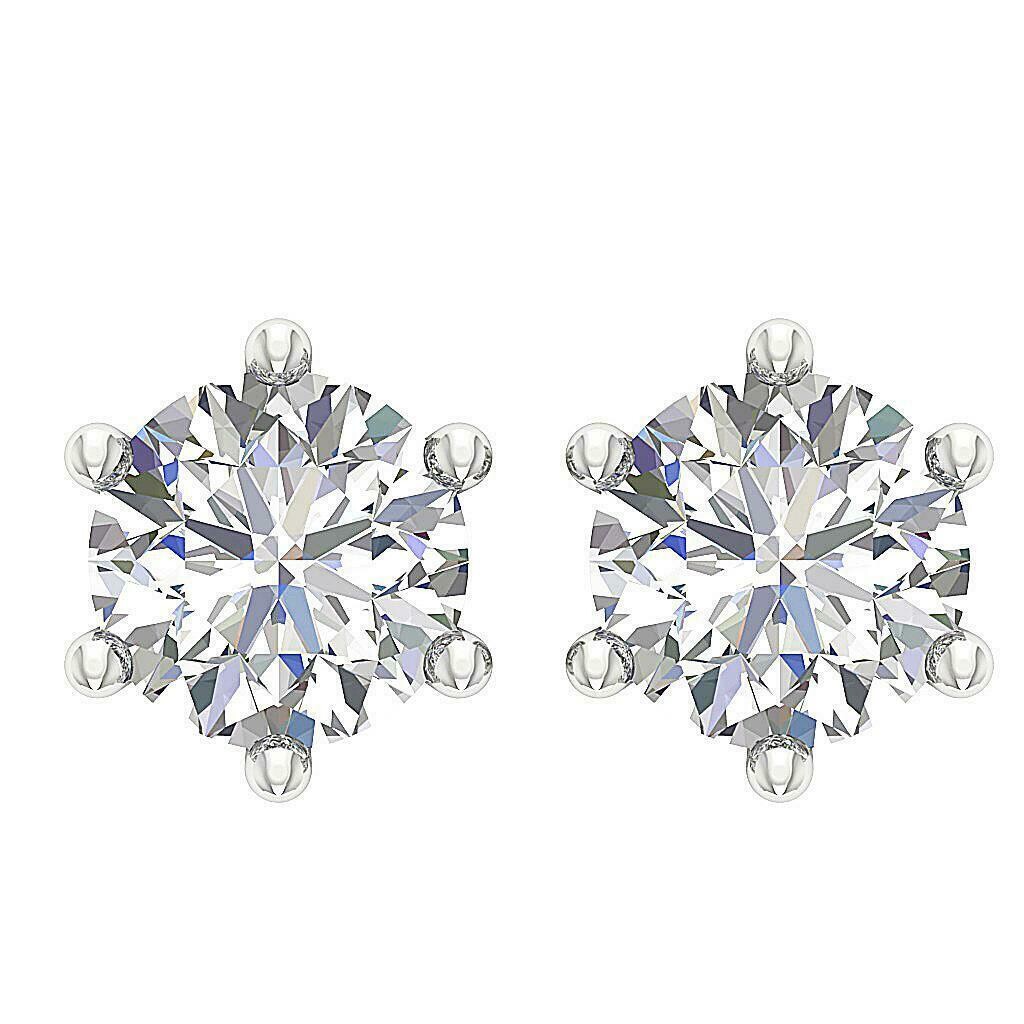 .75 CTW Solitaire Diamond Earrings .75 CTW Solitaire Diamond Earrings