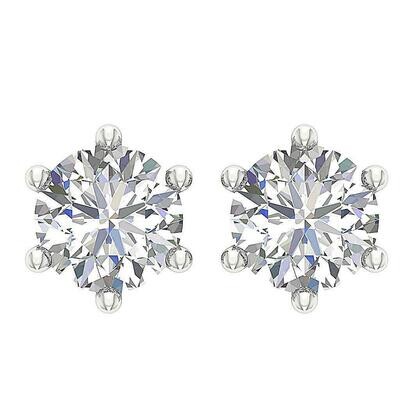 .75 CTW Solitaire Diamond Earrings