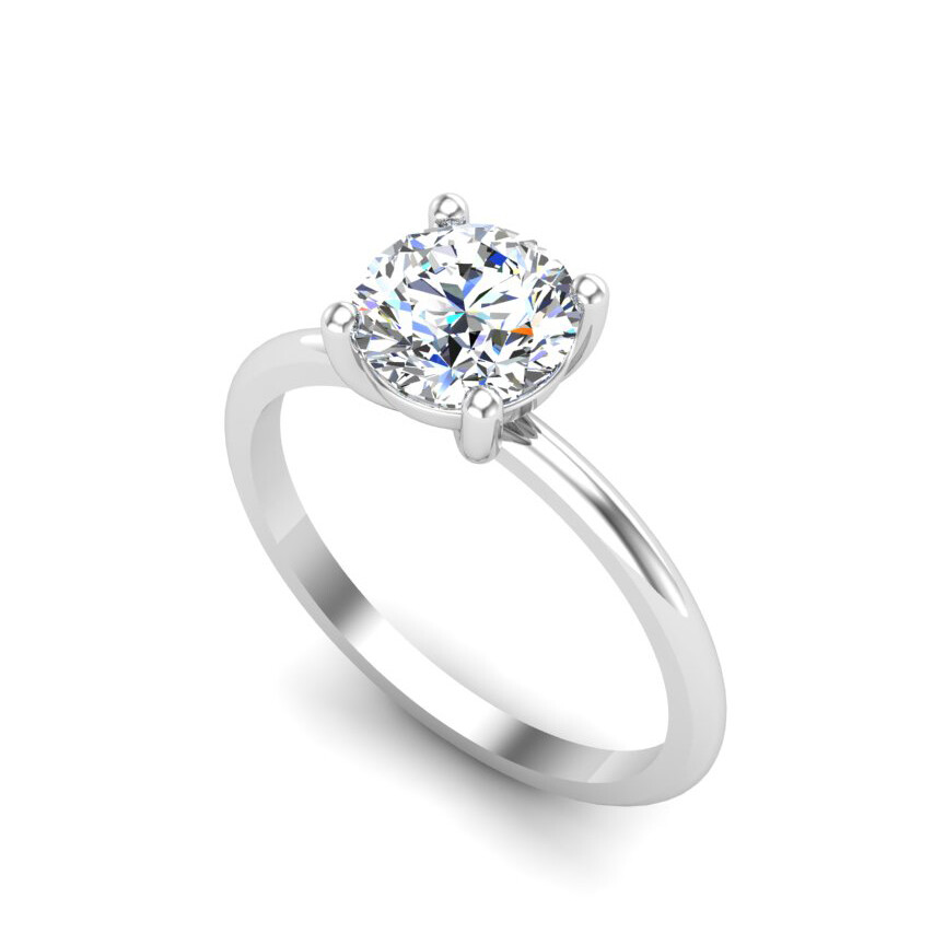Bella 4 Prong Solitaire Engagement Ring Setting