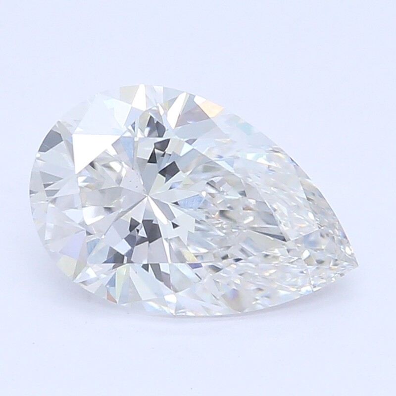 Lab Grown Pear 0.77 Ct VS2 E