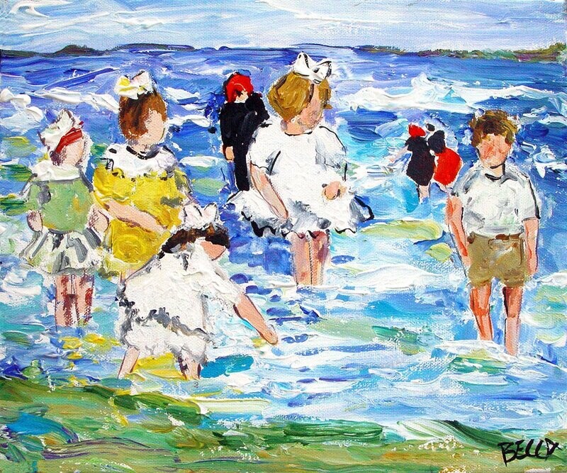 "Children in the Surf" by Becca Speight
