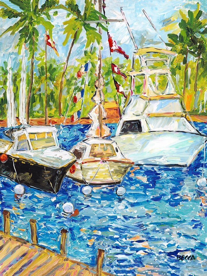 "Three Boat Lagoon" by Becca Speight