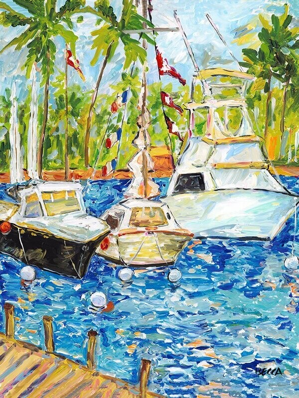 "Three Boat Lagoon" by Becca Speight