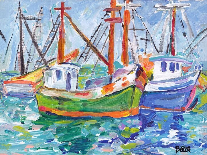 "Shrimp Boat Trio" by Becca Speight