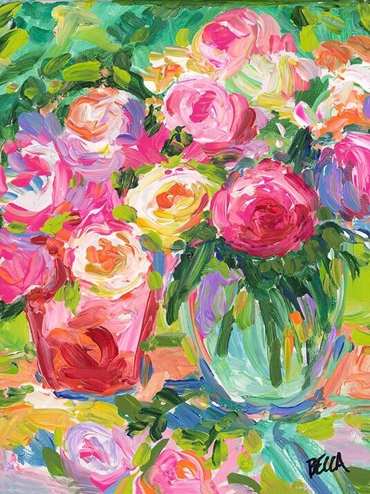 "Glass Vase Floral" by Becca Speight