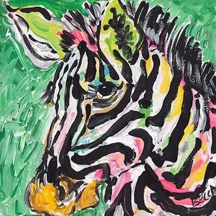 "Colorful Zebra" by Becca Speight