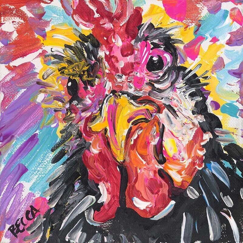 "Colorful Rooster" by Becca Speight