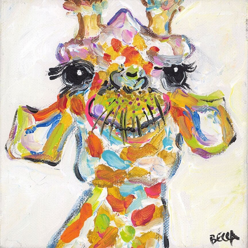 "Colorful Giraffe" by Becca Speight