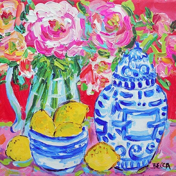 "Five Lemon Floral" by Becca Speight