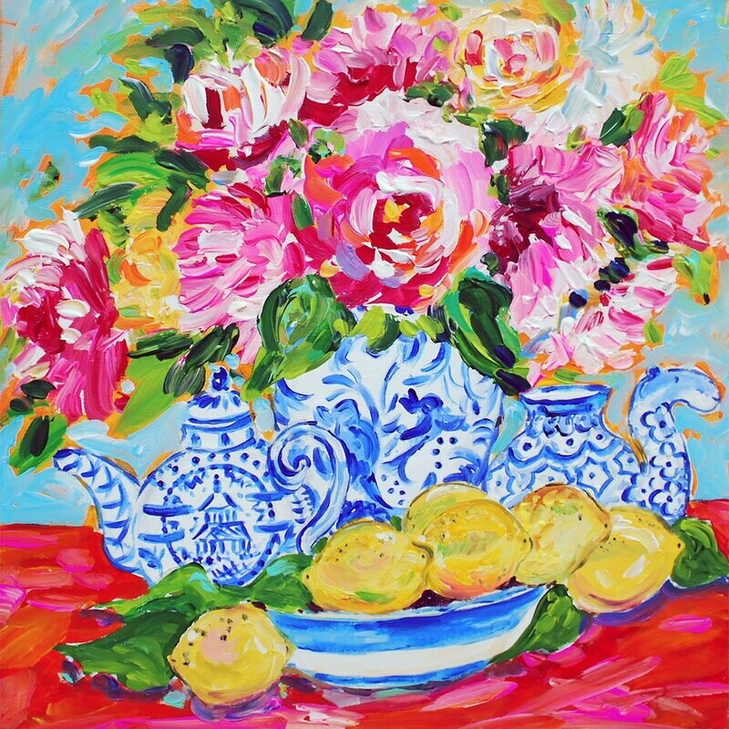 "More Lemons Floral" by Becca Speight