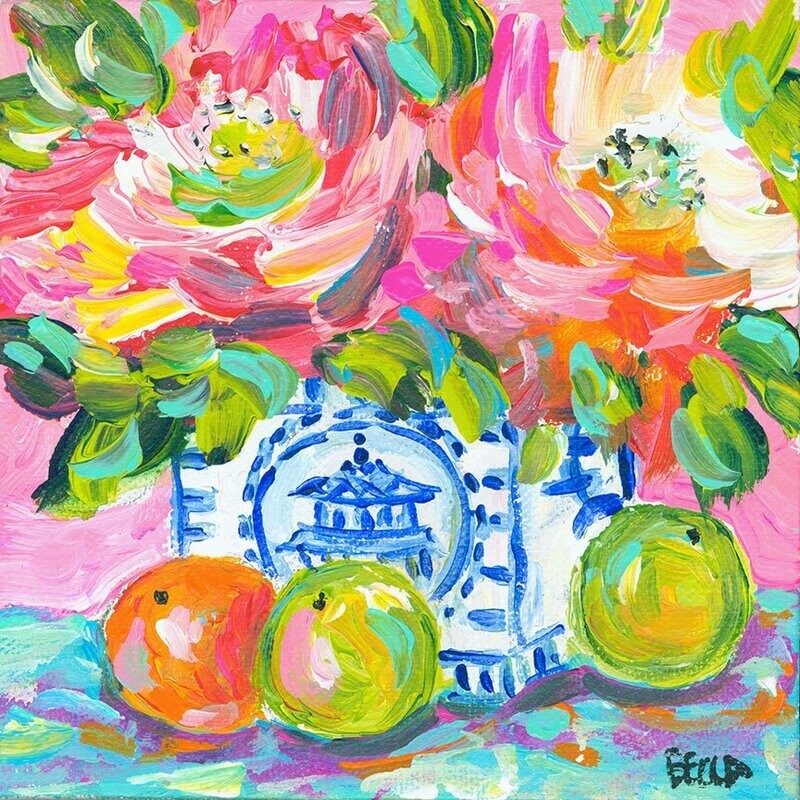 "Oranges and Flowers-2" by Becca Speight