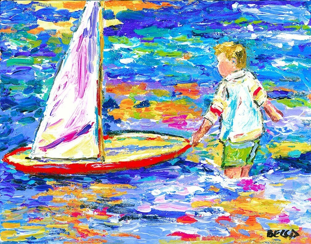 "Boy and Boat" by Becca Speight
