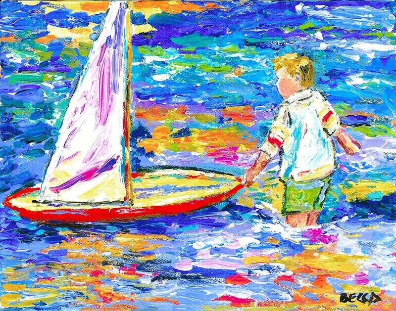 "Boy and Boat" by Becca Speight