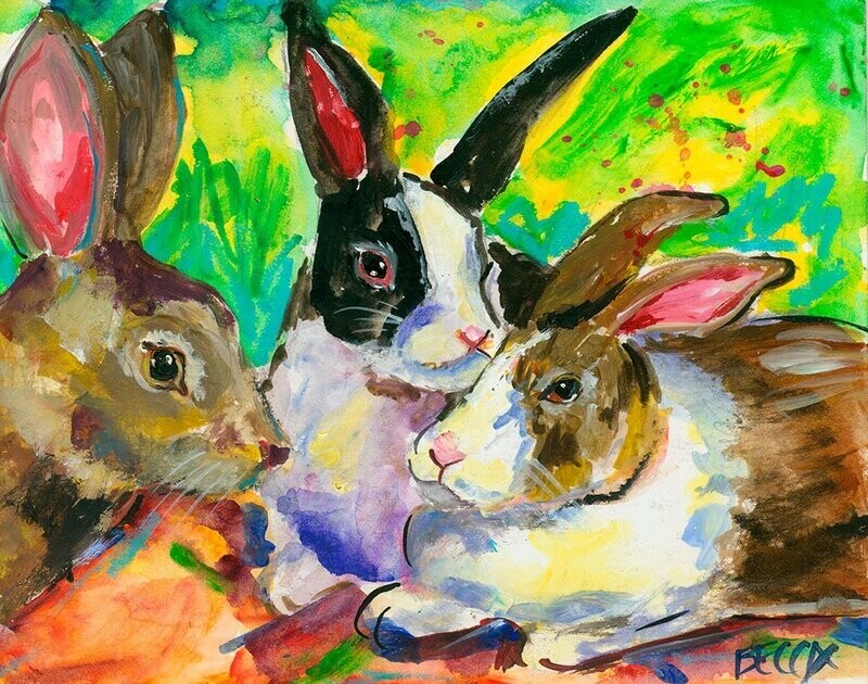 "Three Bunnies" by Becca Speight