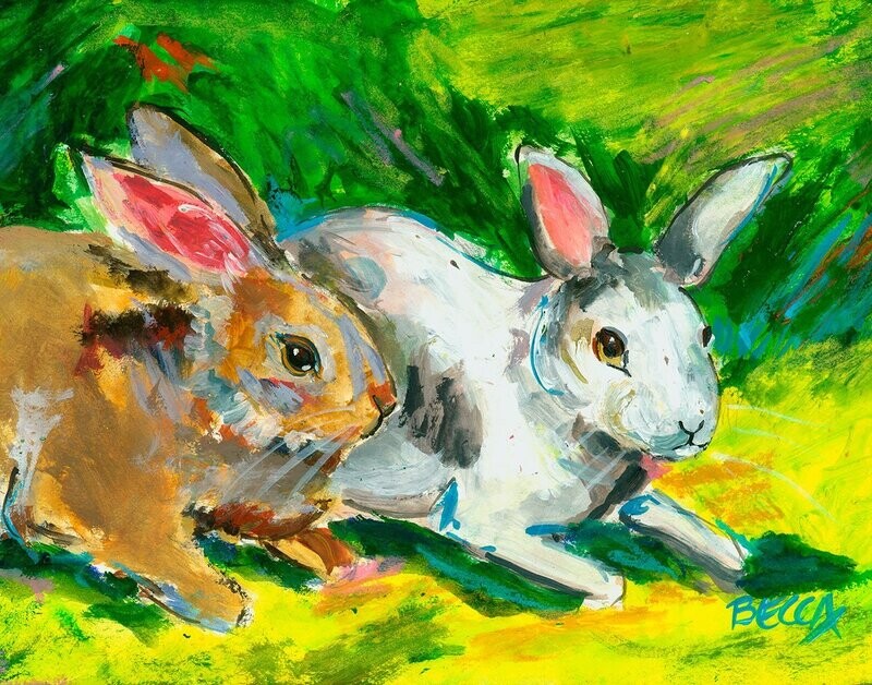 "Two Spring Bunnies" by Becca Speight