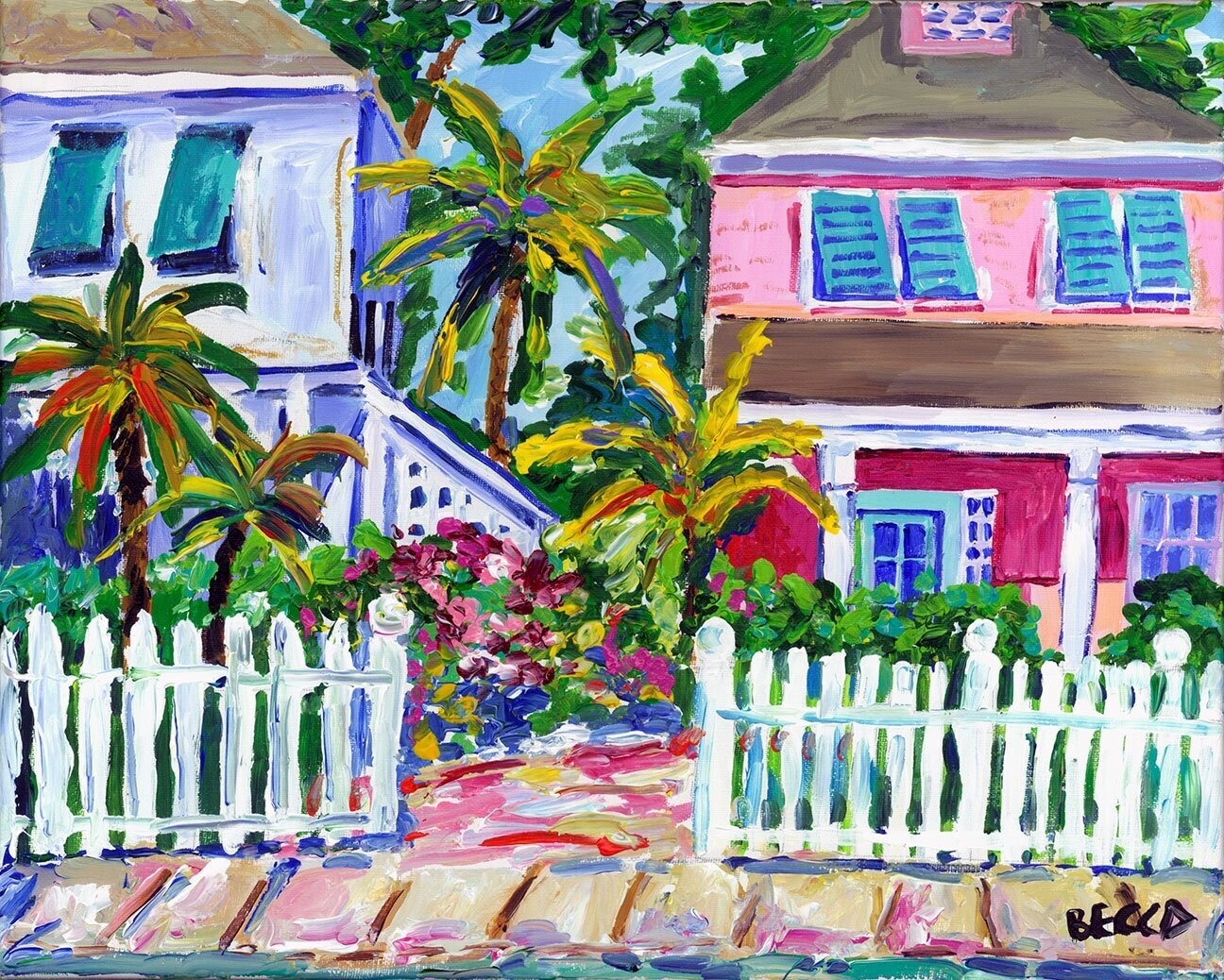 "Picket Fence Cottages" by Becca Speight