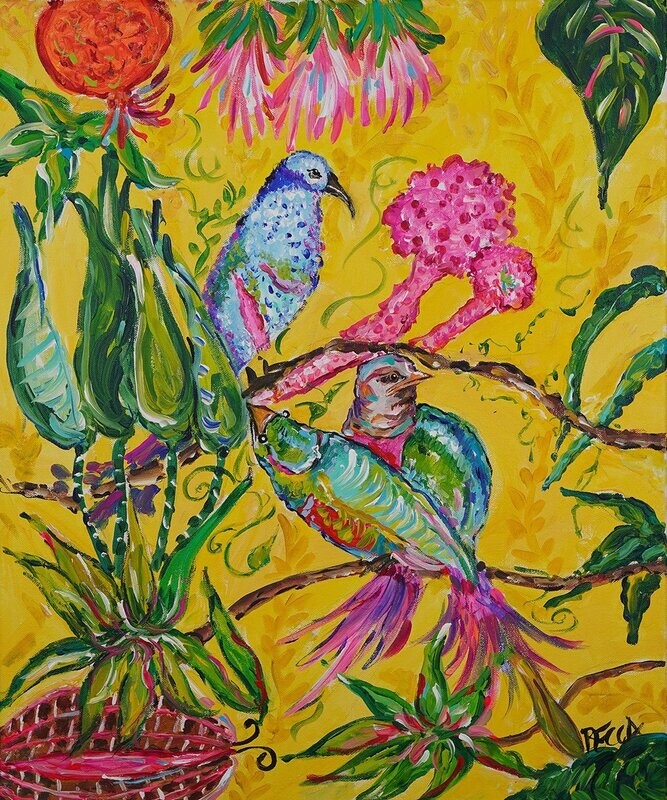 "Three Birds Frolicking" by Becca Speight