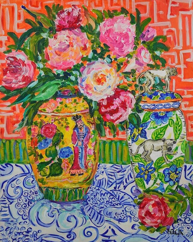"Master and Dog Vases" by Becca Speight