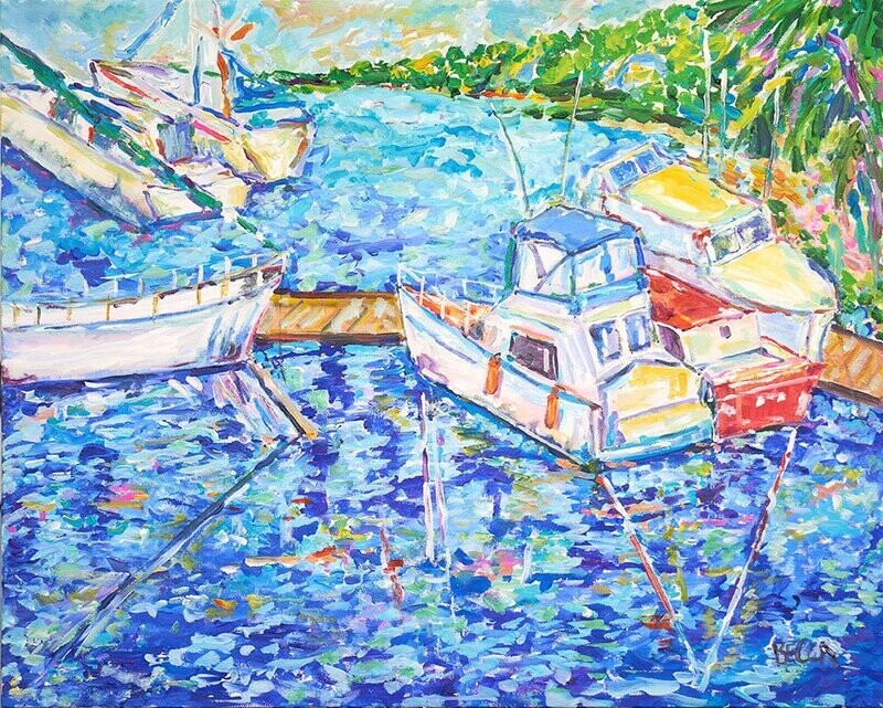 "Island Boat Slips" by Becca Speight