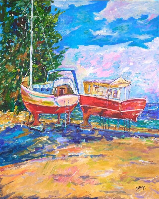 "Boats in Drydock" by Becca Speight