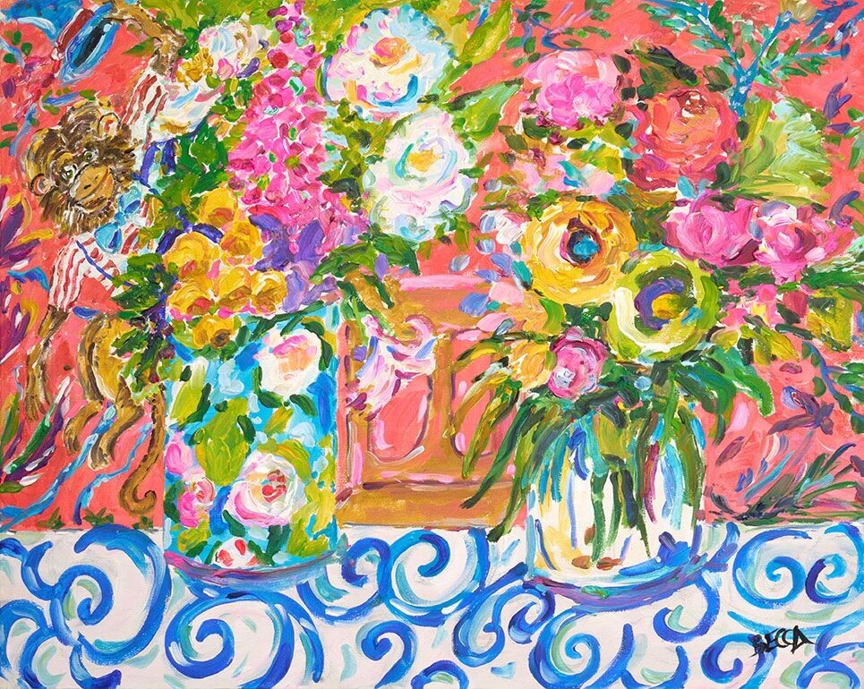 "Colorful Abstract Floral" by Becca Speight