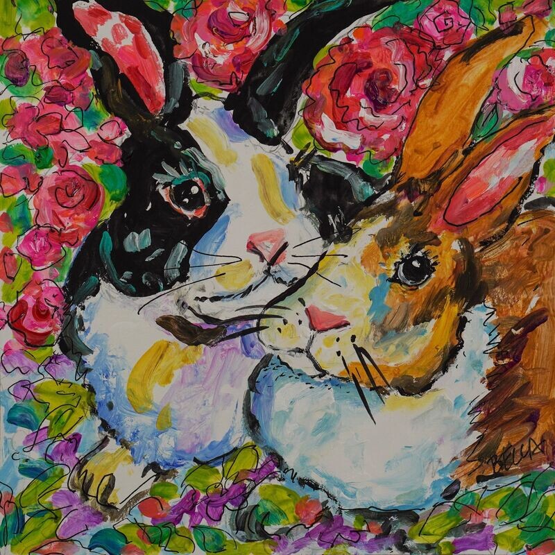 "Rabbits a Two " by Becca Speight