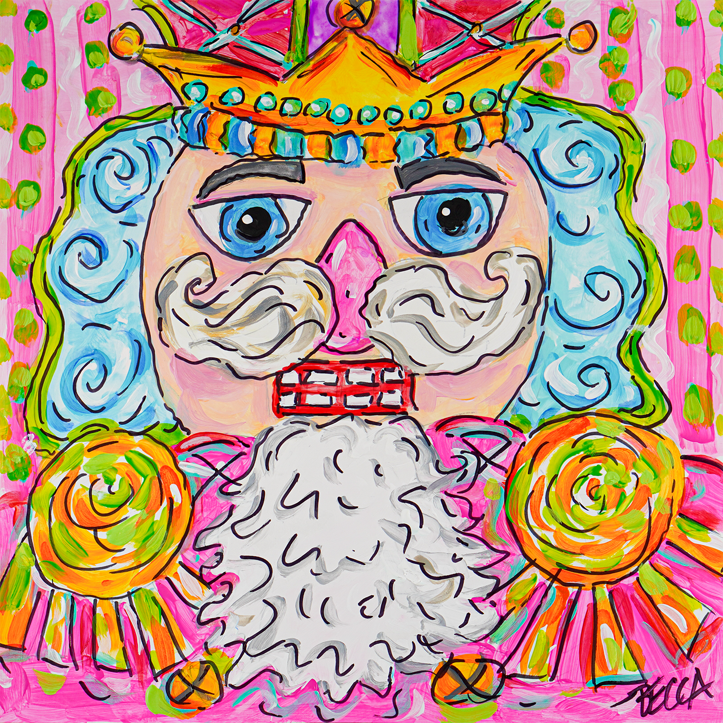 "King with Large Moustache" by Becca Speight