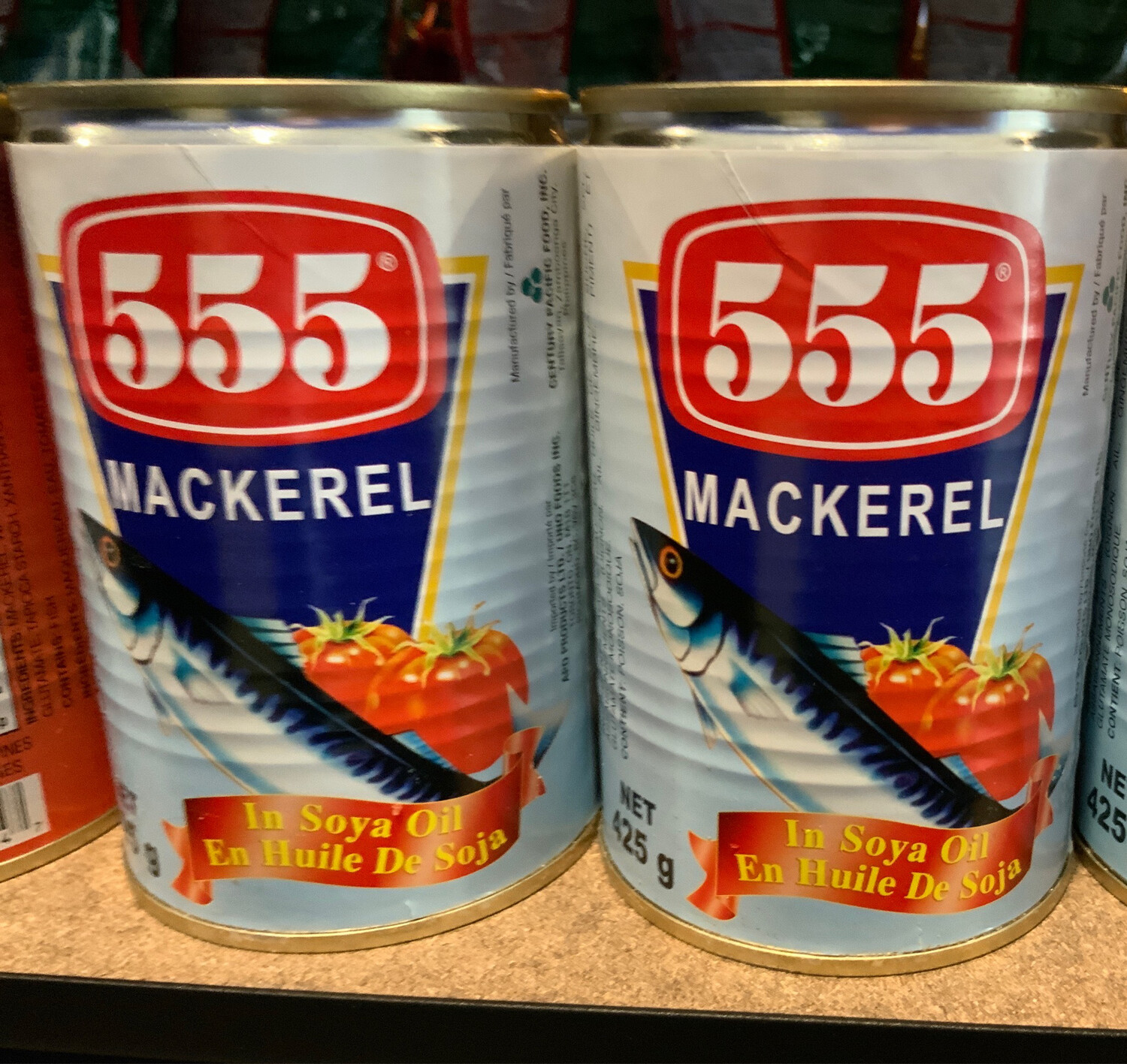 555 - Mackerel In Soya Oil