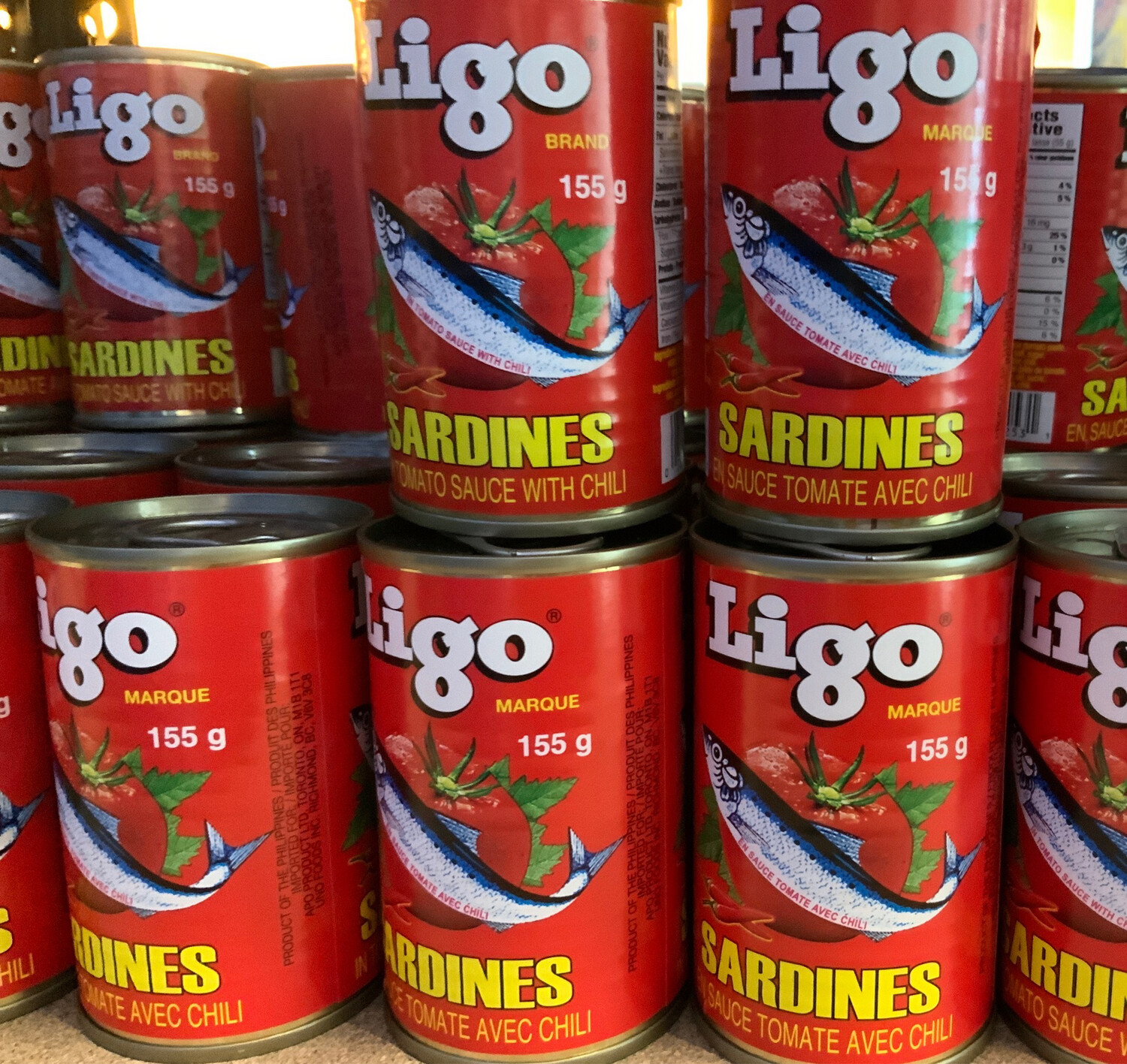 Ligo Brand - Sardines in Tomato Sauce with Chili