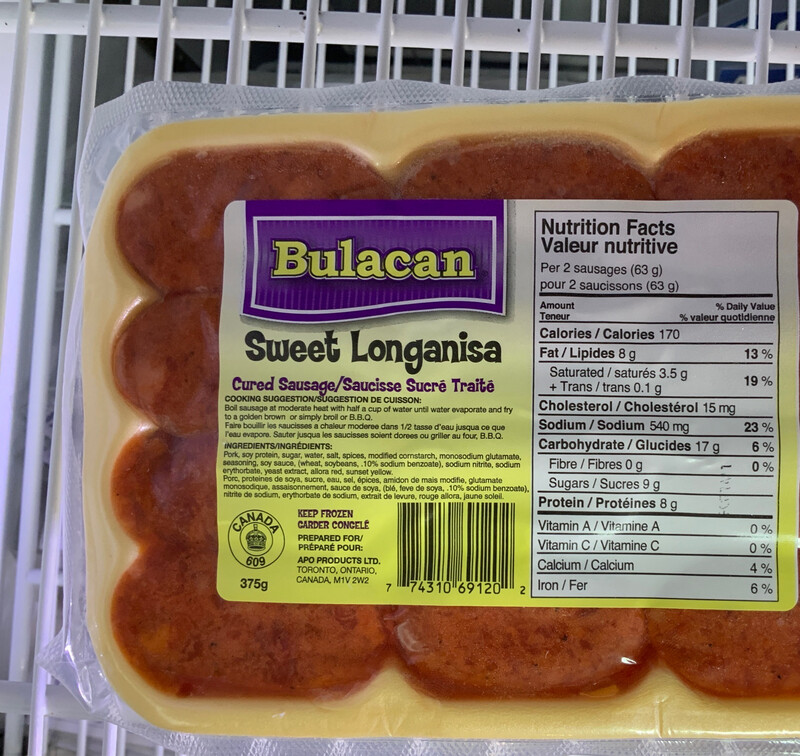 Bulacan - Sweet Longanisa ( 375g )