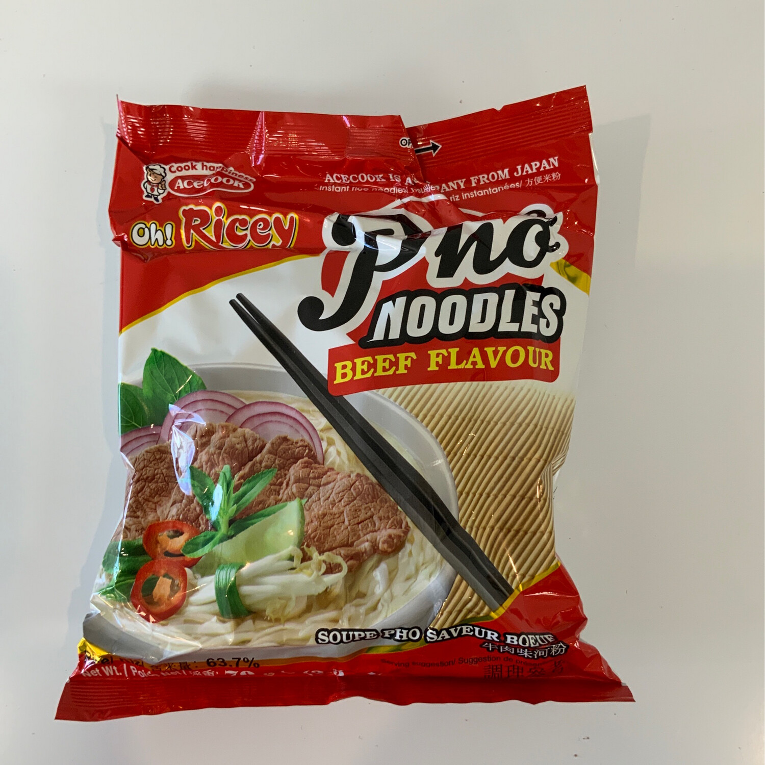 Oh! Ricey - Pho Noodles ( Singles )- Beef Flavour