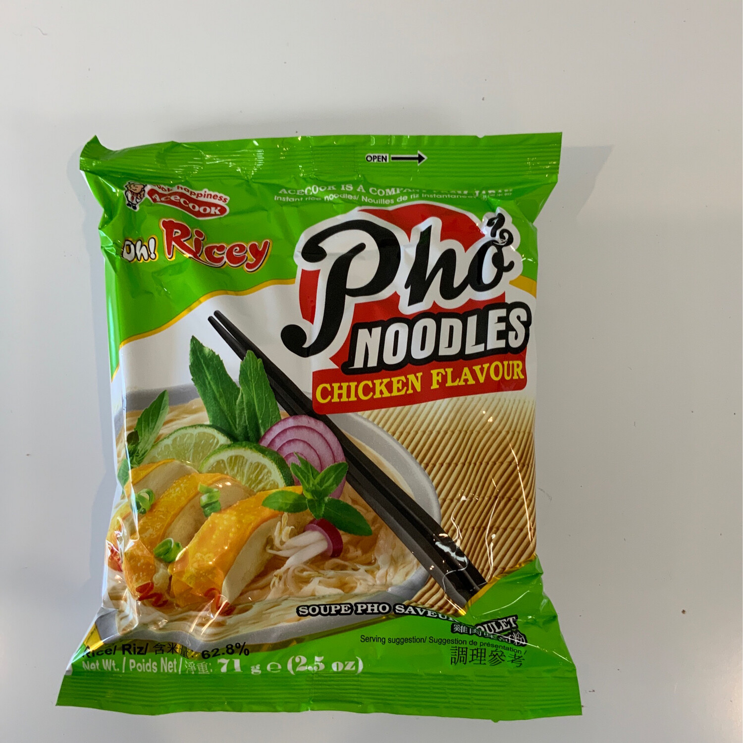 Oh! Ricey - Pho Noodles ( Singles ) - Chicken Flavour